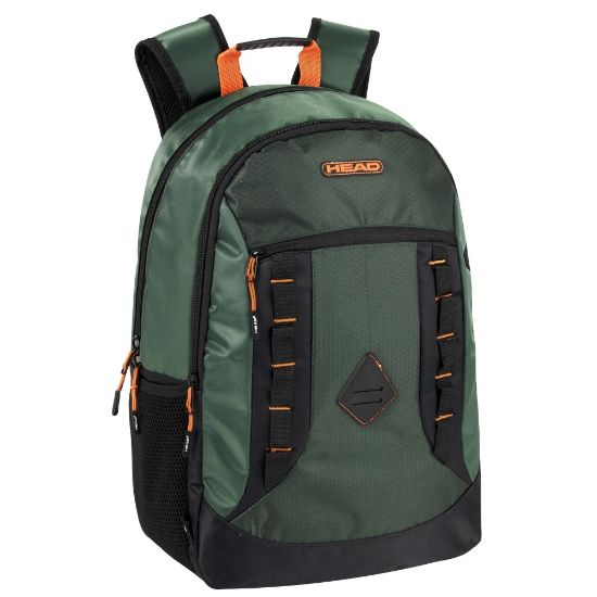 Picture of HEAD Utility Double Section Backpack With 17in Laptop Pocket, Green