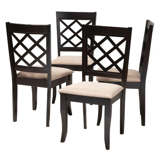 Picture of Baxton Studio 9725 Dining Chairs, Sand, Set Of 4 Chairs