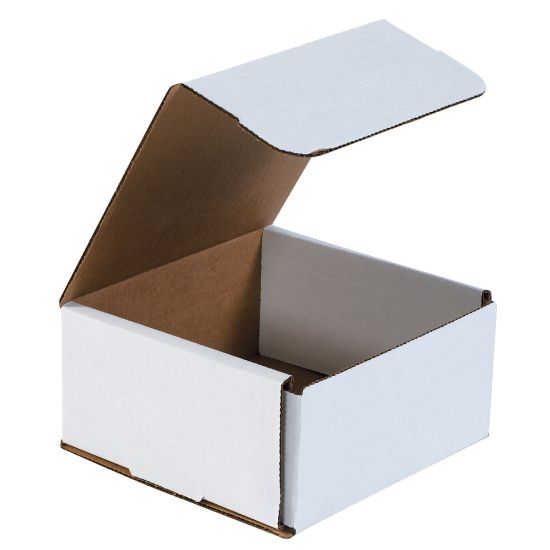 Picture of Partners Brand White Corrugated Mailers, 6in x 6in x 3in, Pack Of 50