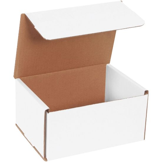 Picture of Partners Brand White Corrugated Mailers, 8in x 6in x 4in, Pack Of 50