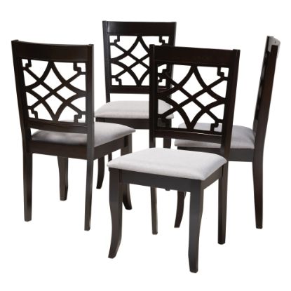 Picture of Baxton Studio 9728 Dining Chairs, Gray, Set Of 4 Chairs