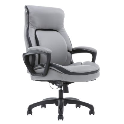 Picture of Shaquille O-Neal Amphion Ergonomic Bonded Leather High-Back Executive Office Chair, Gray