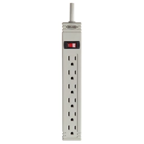 Picture of Belkin Surge Protector, 6 Outlets, 3ft Cord, 300 Joules, White