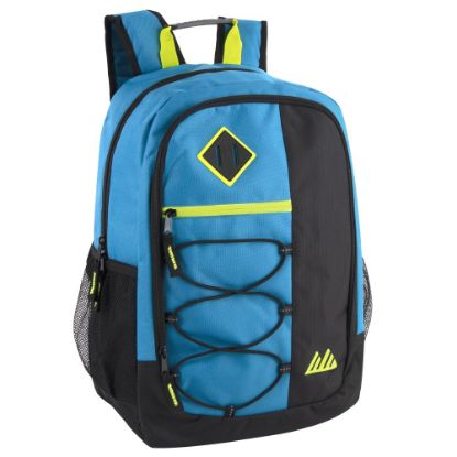 Picture of Summit Ridge Bungee Backpack With 17in Laptop Pocket, Blue