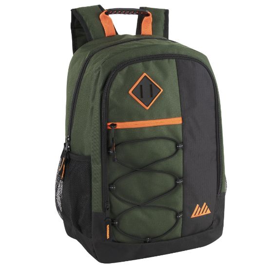 Picture of Summit Ridge Bungee Backpack With 17in Laptop Pocket, Green