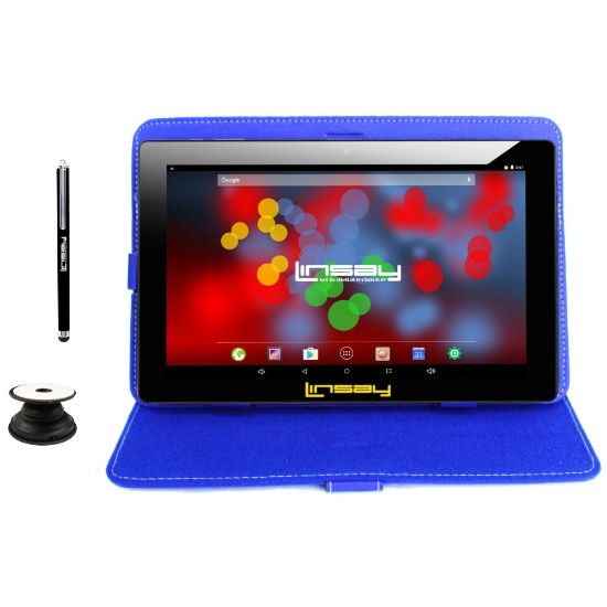 Picture of Linsay F10IPS Tablet, 10.1in Screen, 2GB Memory, 64GB Storage, Android 13, Blue