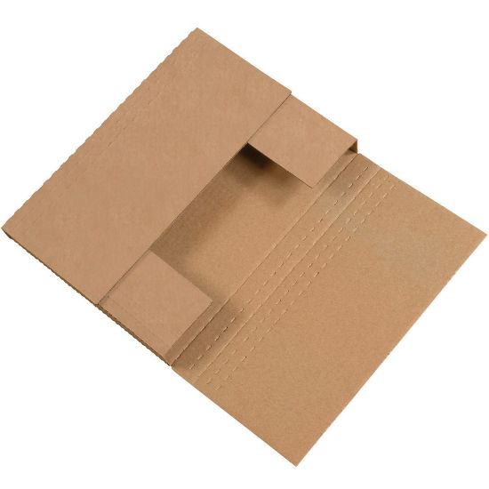 Picture of Partners Brand Multi-Depth Easy-Fold Mailers, 12 1/8in x 9 1/8in x 2in, Kraft, Pack Of 50