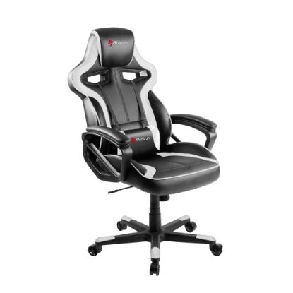 Picture of Arozzi Milano Enhanced Gaming Racing-Style Chair, Black/White