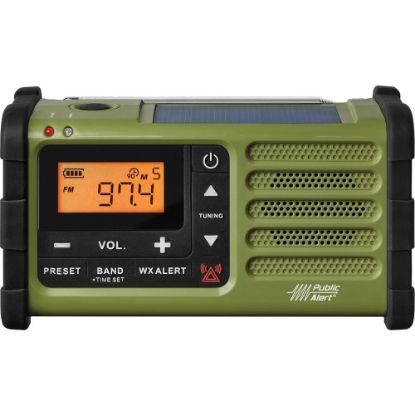 Picture of Sangean FM / AM / Weather / Handcrank / Solar / Emergency Alert Radio - For Weather, Emergency with NOAA All Hazard - AM/FM - 7 Weather - 400 mW - Handheld