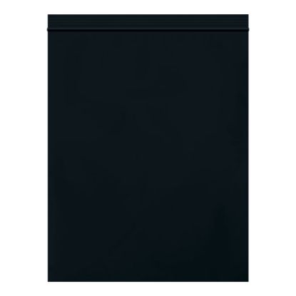 Picture of Partners Brand 2 Mil Colored Reclosable Poly Bags, 8in x 10in, Black, Case Of 1000