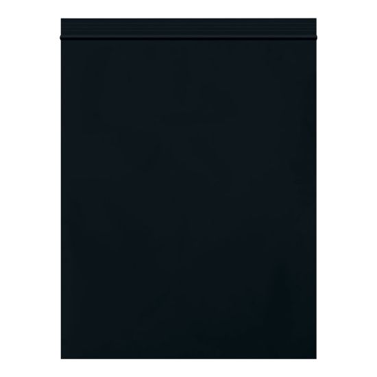 Picture of Partners Brand 2 Mil Colored Reclosable Poly Bags, 8in x 10in, Black, Case Of 1000