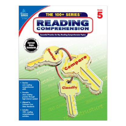 Picture of Carson-Dellosa 100+ Series Reading Comprehension Workbooks, Grade 5