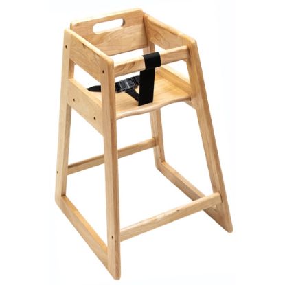 Picture of CSL Deluxe Wood Highchair, Light Brown