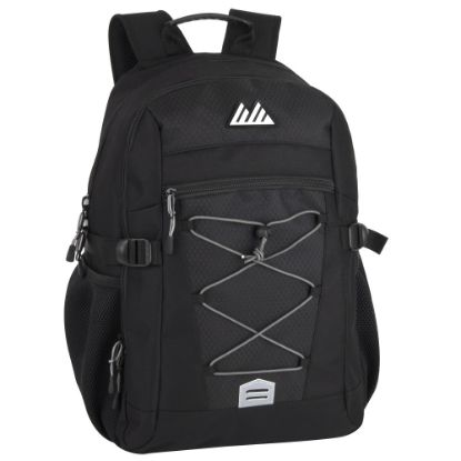 Picture of Trailmaker Bungee Backpack With 17in Laptop Sleeve, Black