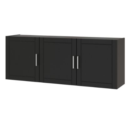 Picture of Ameriwood Home Callahan Wall Cabinet, 20-5/16inH x 54inW x 12-1/2inD, Black