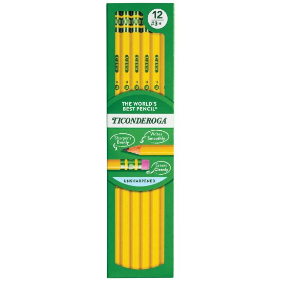 Picture of Ticonderoga Pencils, #3 Lead, Hard, Pack of 12