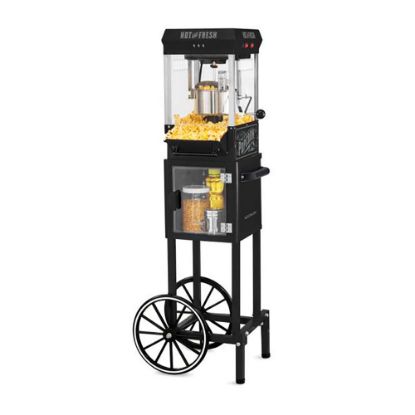 Picture of Nostalgia Electrics NKPCRT25BK Vintage Popcorn Cart, Black