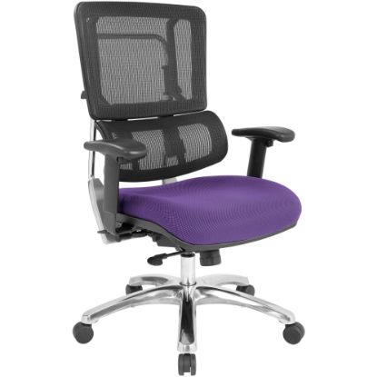 Picture of Office Star 99662C Pro Vertical Ergonomic High-Back Mesh Office Chair, Purple