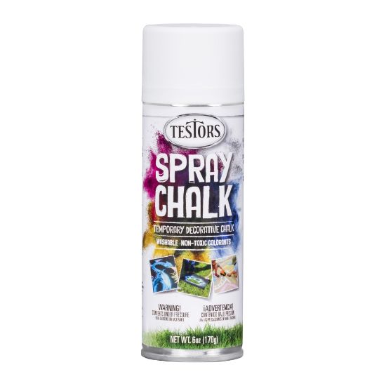 Picture of Testors Spray Chalk, 6 Oz, White, Pack Of 3 Cans