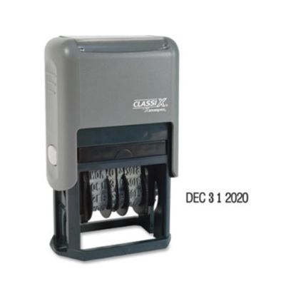 Picture of Xstamper Economy Self-Inking 4-Year Dater - Date Stamp - Black - Plastic - 1 Each