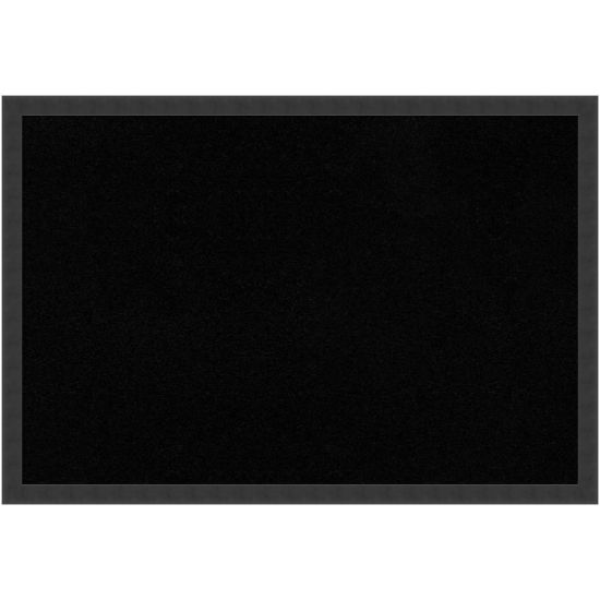 Picture of Amanti Art Cork Bulletin Board, 38in x 26in, Black, Mezzanotte Black Wood Frame