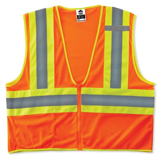 Picture of Ergodyne GloWear Safety Vest, Economy 2-Tone, Type-R Class 2, 4X/5X, Orange, 8229Z