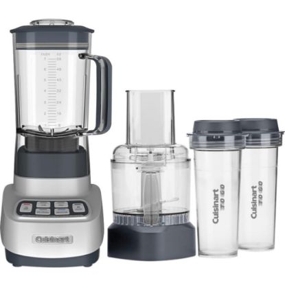 Picture of Cuisinart VELOCITY Ultra Trio BFP-650GM Food Processor - 3 Cup (Capacity) - 1.75 quart (Capacity) - 4 Speed - Silver, Gun Metal