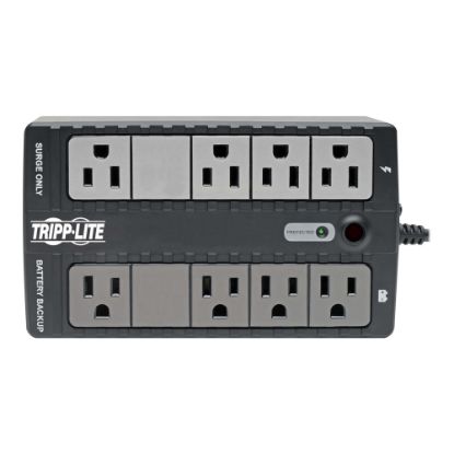 Picture of Tripp Lite 120V 500VA 260W Standby UPS, 8 Outlets (NEMA 5-15R), 5-15P Plug, 5 ft. Cord, Desktop/Wall Mount - UPS - AC 120 V - 260 Watt - 500 VA - 1-phase - USB - output connectors: 8