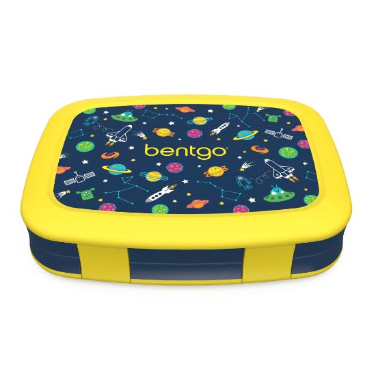 Picture of Bentgo Kids Lunch Box, 2inH x 6-1/2inW x 8-1/2inD, Space