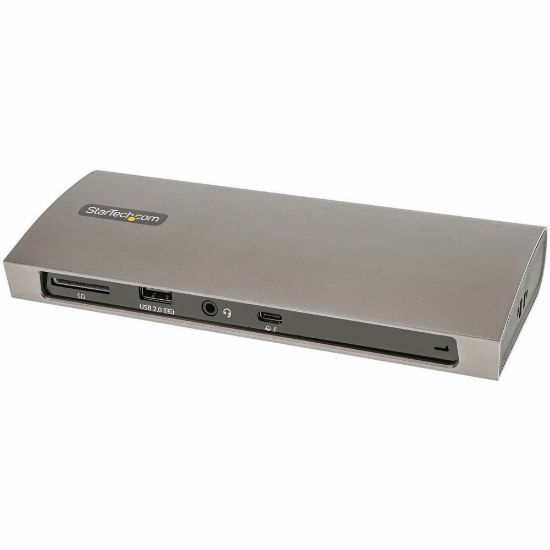 Picture of StarTech.com Thunderbolt 4 Dock, 96W Power Delivery, Single 8K / Dual Monitor 4K 60Hz, 3x TB4/USB4 ports, 4x USB-A, SD, GbE, 0.8m cable - Certified Thunderbolt 4 docking station 96W PD