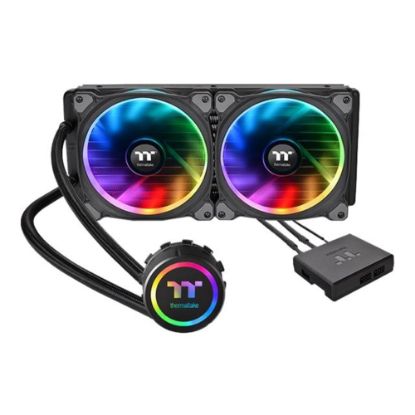 Picture of Thermaltake Floe Riing RGB 280 TT Premium Edition - Liquid cooling system CPU water block - (for: LGA1156, AM2, AM2+, LGA1366, AM3, LGA1155, AM3+, LGA2011, FM1, FM2, LGA1150, LGA2011-3, LGA1151, AM4, LGA2066, LGA1200) - copper - 140 mm