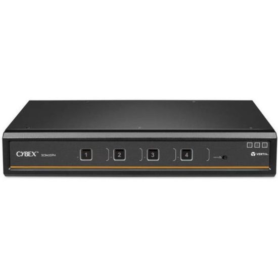 Picture of Vertiv Cybex SC900 Secure KVM | Dual Head | 4 Port Universal DisplayPort | NIAP version 4.0 Certified - Secure Desktop KVM Switches | Secure KVM Switch | Dual Head | NIAP Certified | Secure Keyboard