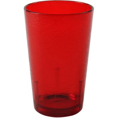 Picture of Cambro Del Mar Styrene Tumblers, 8 Oz, Ruby Red, Pack Of 36 Tumblers