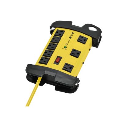 Picture of Eaton Tripp Lite Series Safety Surge Protector 120V 8 Outlet Metal 25ft Cord OSHA - Surge protector - 15 A - AC 120 V - output connectors: 8 - black, yellow