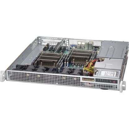 Picture of Supermicro SuperChassis 514-R407C - Rack-mountable - 4U - 2 x Bay - 4 x Fan(s) Installed - 2 x 400 W - Power Supply Installed - EATX Motherboard Supported - 6 x Fan(s) Supported - 2 x Internal 2.5in Bay - 1x Slot(s)