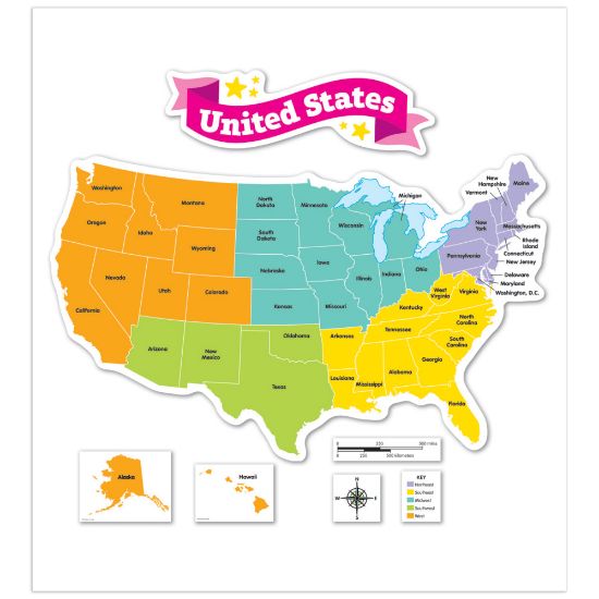 Picture of Scholastic Our United States Bulletin Board Set, 3rd Grade To 6th Grade