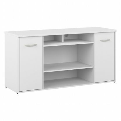 Picture of Bush Business Furniture Studio C 60inW Office Storage Cabinet With Doors And Shelves, White, Standard Delivery