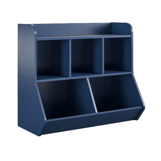 Picture of Ameriwood Home Tyler Kids 31inH 5-Cube Toy Storage Bookcase, Navy