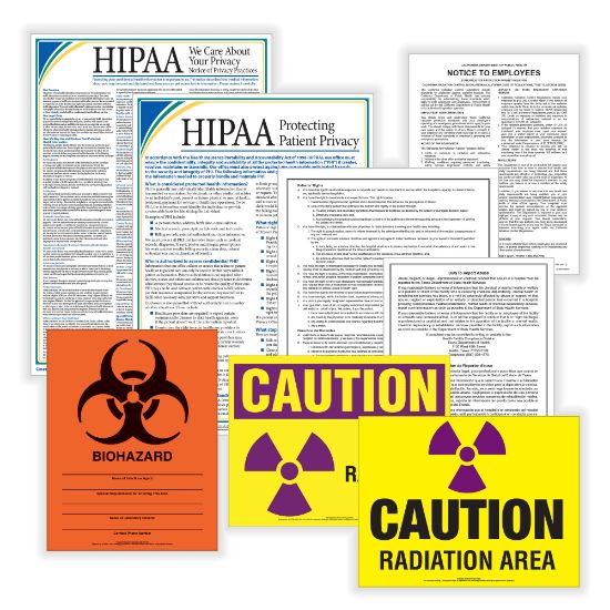 Picture of ComplyRight EHCAUPUB Healthcare Poster Kit, English, California