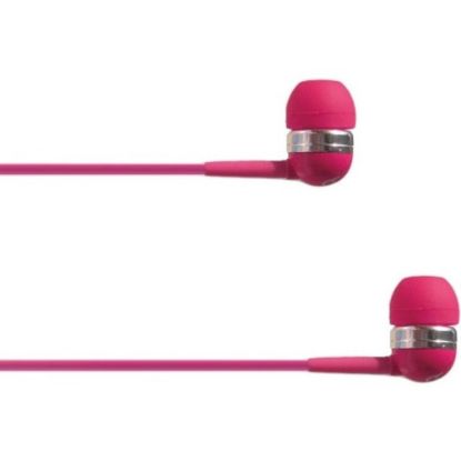 Picture of 4XEM - Earphones with mic - ear-bud - wired - 3.5 mm jack - pink - for P/N: 4XIJACKBK, 4XUSBC35MMW