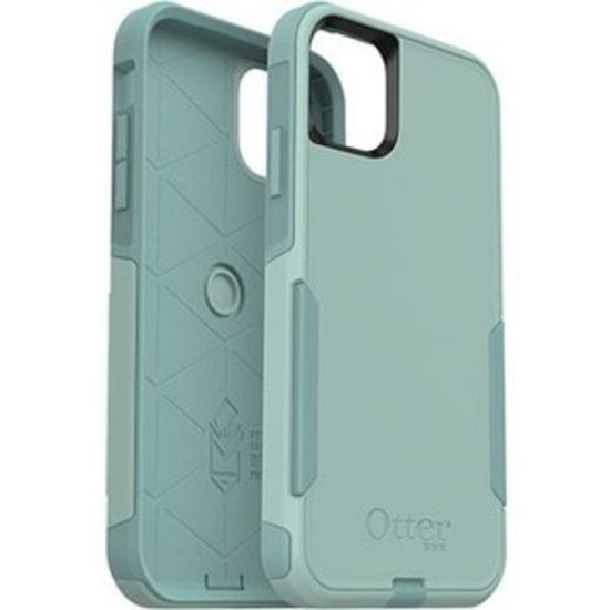 Picture of OtterBox Commuter Series - Back cover for cell phone - polycarbonate, synthetic rubber - mint way - for Apple iPhone 11