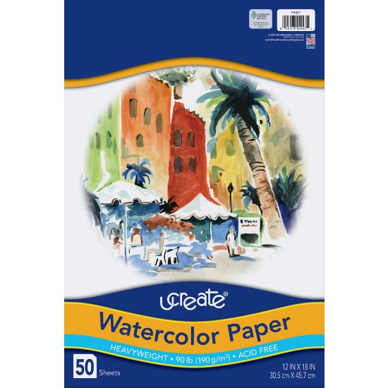 Picture of Art1st Watercolor Paper, 12in x 18in, Pack Of 50 Sheets