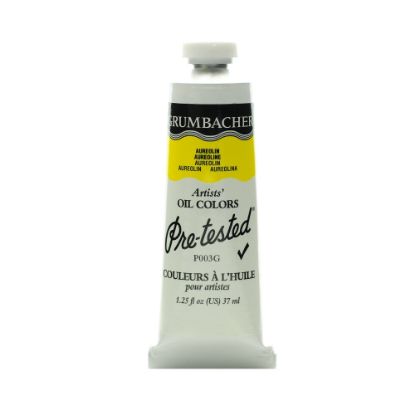 Picture of Grumbacher P003 Pre-Tested Artists Oil Colors, 1.25 Oz, Aureolin