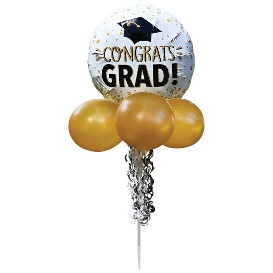 Picture of Amscan Congrats Grad Balloon Yard Sign, 28in, Multicolor