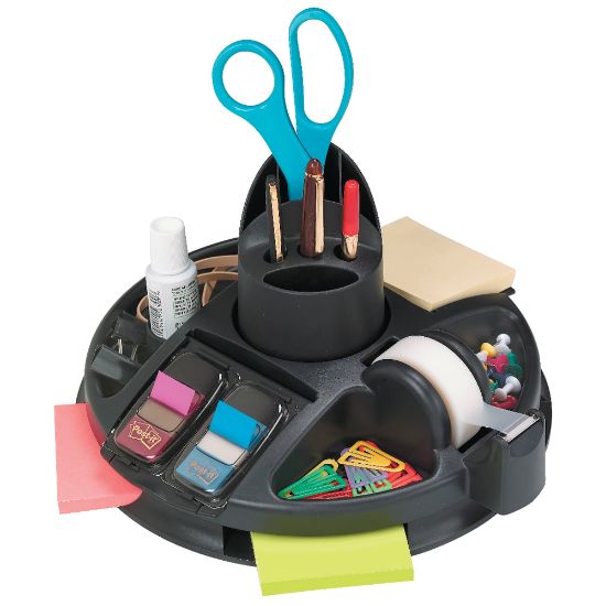 Picture of Post-it Rotary Desktop Organizer, Black