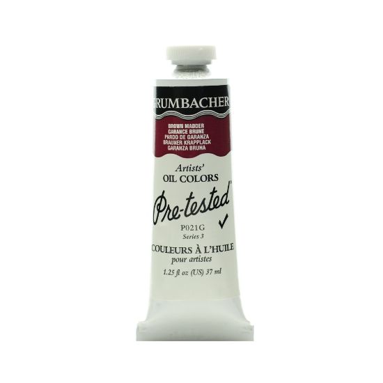 Picture of Grumbacher P021 Pre-Tested Artists Oil Colors, 1.25 Oz, Brown Madder, Pack Of 2