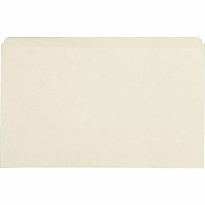 Picture of Business Source Straight Tab Cut Legal Top Tab File Folders - 8 1/2in x 14in - Manila -100 / Box