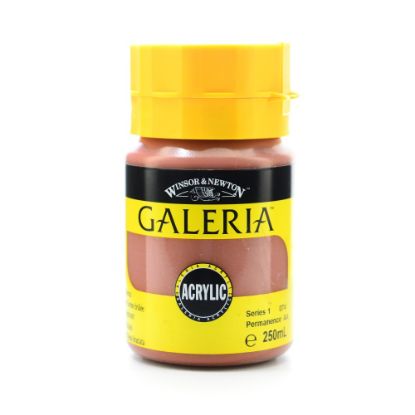 Picture of Winsor & Newton Galeria Flow Formula Acrylic Colors, 250 mL, Burnt Sienna, 74, Pack Of 2