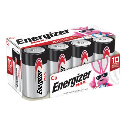 Picture of Energizer Max C Alkaline Batteries, Pack Of 8