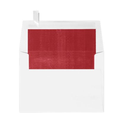 Picture of LUX Invitation Envelopes, A6, Peel & Press Closure, Red/White, Pack Of 500